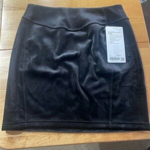 Scuba High-Rise Mini Skirt Velvet
